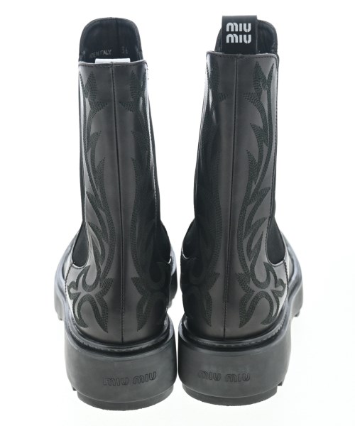 Miu Miu（ミュウミュウ）ブーツ 黒 サイズ:EU36(22.5cm位) レディース/2200640180058