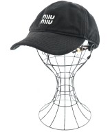 Miu Miu（ミュウミュウ）キャップ 黒 サイズ:S レディース/2200641421020