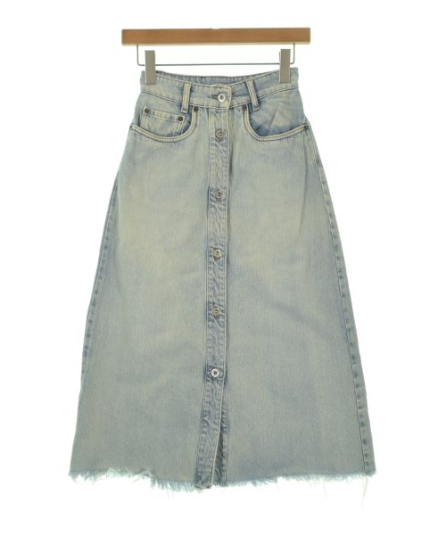Miu Miu(ミュウミュウ)ロング・マキシ丈スカート 青 サイズ:36(XS位)/2200638581072