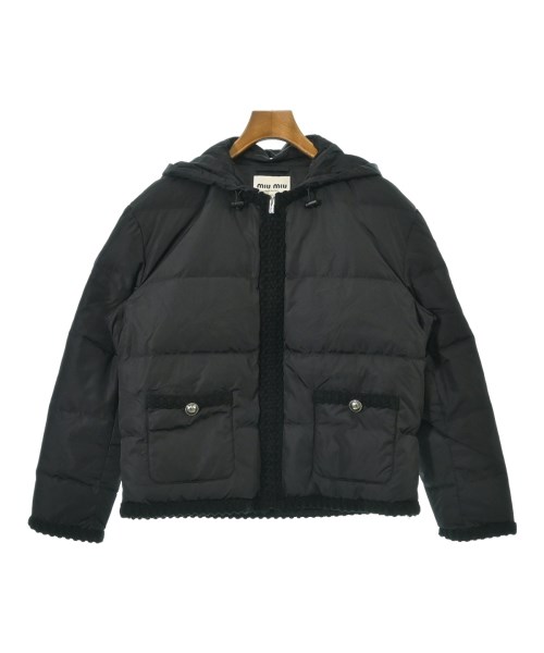 Miu Miu(ミュウミュウ)ダウンジャケット/ダウンベスト 黒 サイズ:38(S位)/2200641544163
