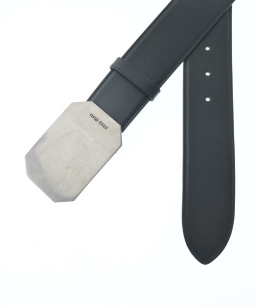 Miu Miu（ミュウミュウ）ベルト 黒 サイズ:- レディース/2200642238115