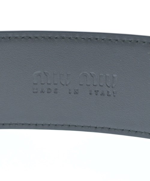 Miu Miu（ミュウミュウ）ベルト 黒 サイズ:- レディース/2200642238115