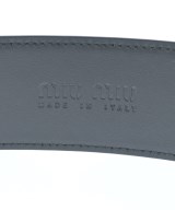 Miu Miu（ミュウミュウ）ベルト 黒 サイズ:- レディース/2200642238115