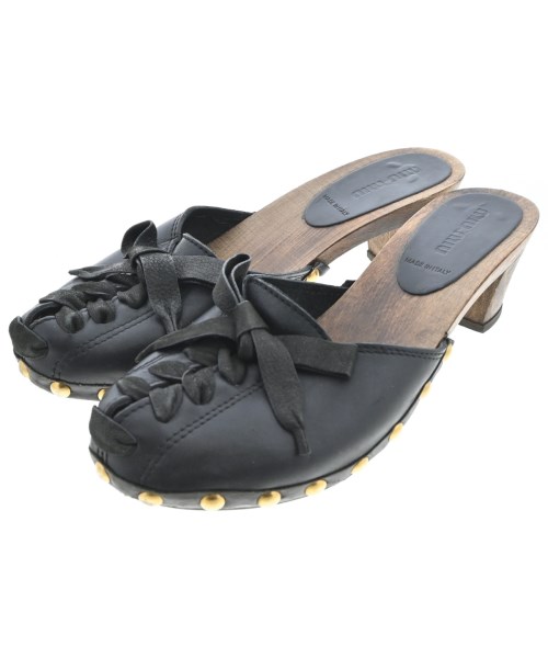 Miu Miu(ミュウミュウ)その他 黒 サイズ:EU37 1/2(24cm位)/2200640918446