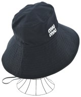 Miu Miu（ミュウミュウ）ハット 黒 サイズ:L レディース/2200643380196