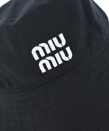 Miu Miu（ミュウミュウ）ハット 黒 サイズ:L レディース/2200643380196