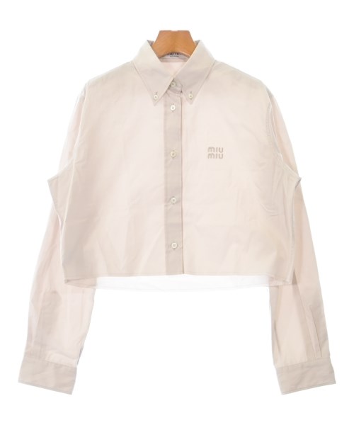 Miu Miu(ミュウミュウ)カジュアルシャツ ベージュ サイズ:38(S位)/2200643760035
