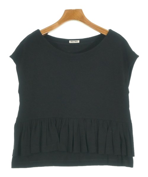 Miu Miu(ミュウミュウ)Tシャツ・カットソー 黒 サイズ:XS/2200644058018