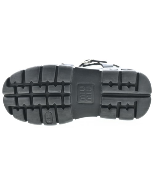 Miu Miu（ミュウミュウ）サンダル 黒 サイズ:EU38(24.5cm位) レディース/2200644172042