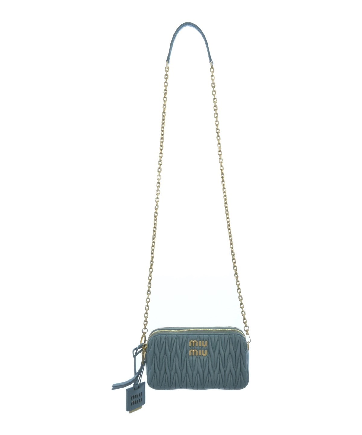 Miu Miu（ミュウミュウ）ショルダーバッグ 青 サイズ:- レディース