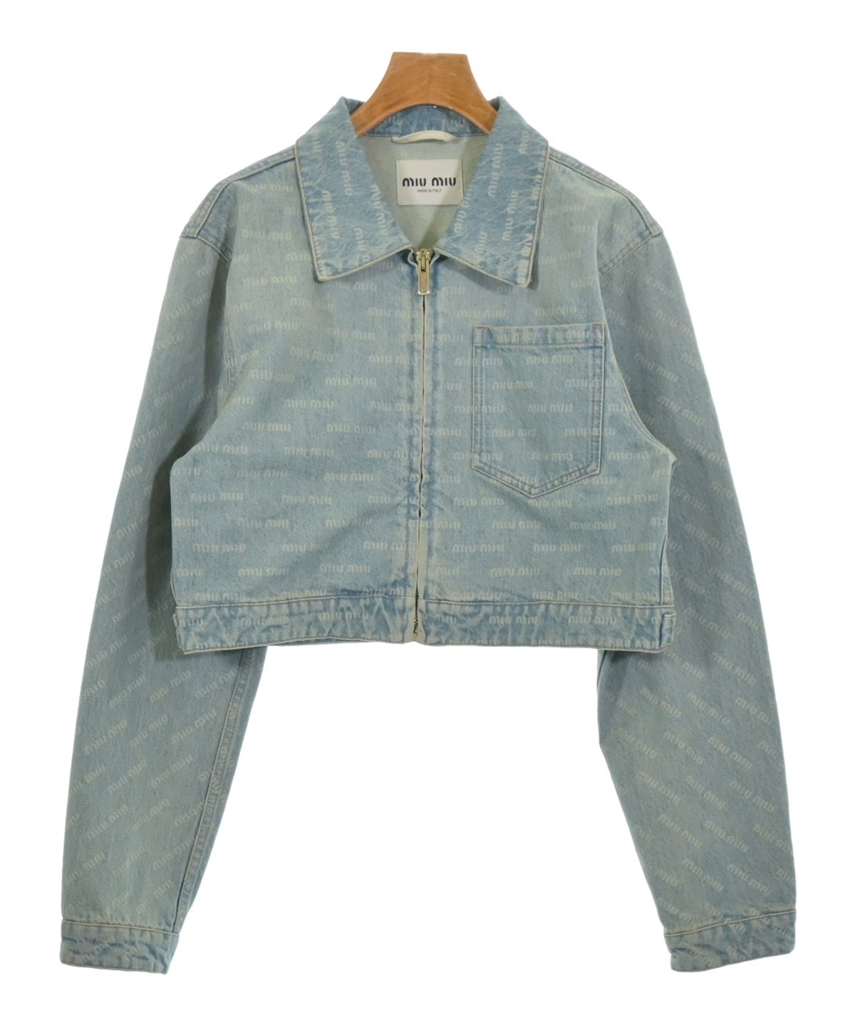 Miu Miu（ミュウミュウ）デニムジャケット 青 サイズ:38(S位
