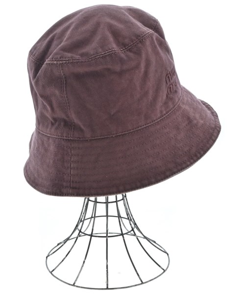 Miu Miu（ミュウミュウ）ハット 赤 サイズ:M レディース/2200621779028