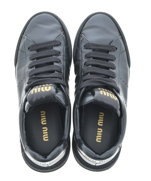 Miu Miu（ミュウミュウ）スニーカー 黒 サイズ:EU37 1/2(24cm位) レディース/2200622402567