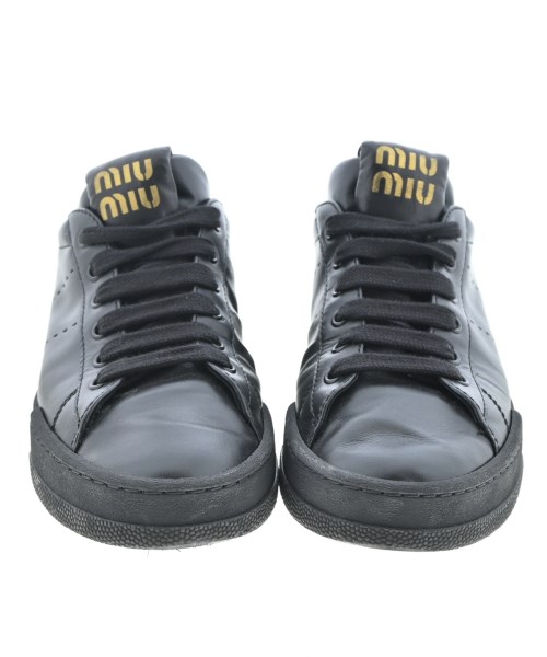 Miu Miu（ミュウミュウ）スニーカー 黒 サイズ:EU37 1/2(24cm位) レディース/2200622402567