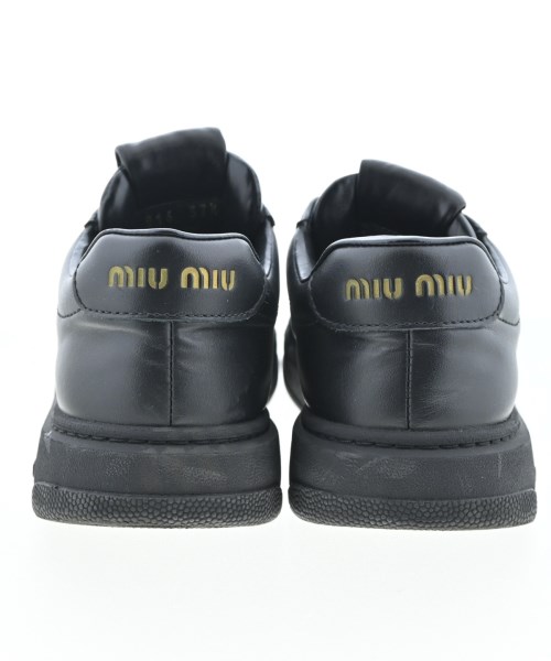 Miu Miu（ミュウミュウ）スニーカー 黒 サイズ:EU37 1/2(24cm位) レディース/2200622402567
