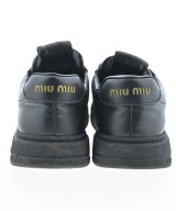 Miu Miu（ミュウミュウ）スニーカー 黒 サイズ:EU37 1/2(24cm位) レディース/2200622402567