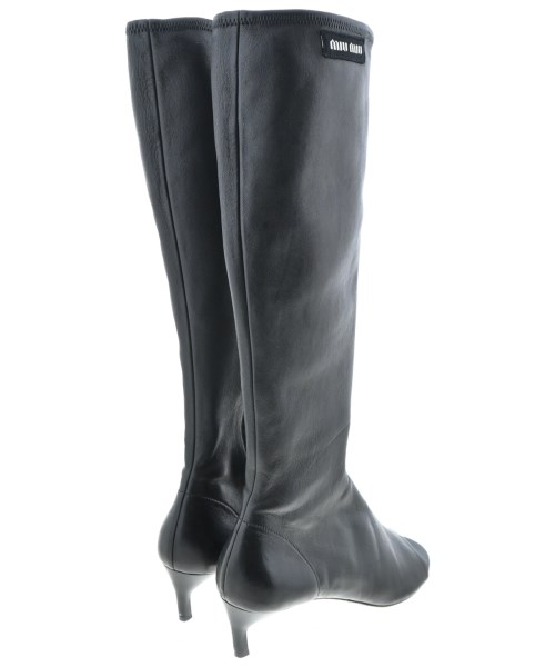 Miu Miu（ミュウミュウ）ブーツ 黒 サイズ:EU40(26.5cm位) レディース/2200622402581