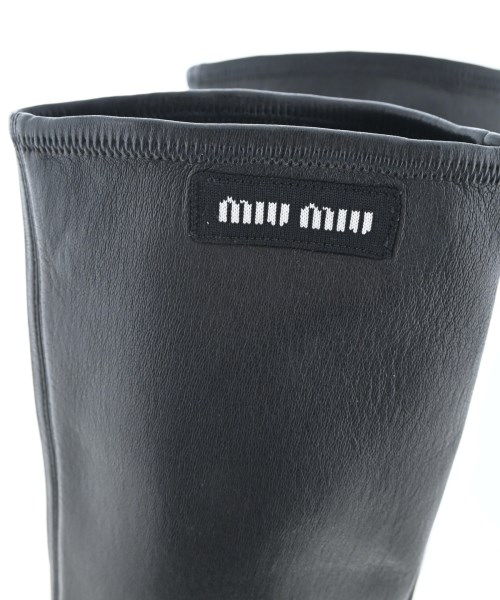 Miu Miu（ミュウミュウ）ブーツ 黒 サイズ:EU40(26.5cm位) レディース/2200622402581