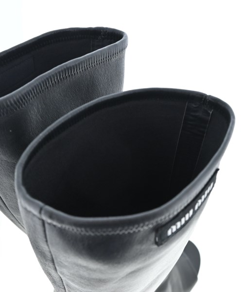 Miu Miu（ミュウミュウ）ブーツ 黒 サイズ:EU40(26.5cm位) レディース/2200622402581