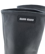 Miu Miu（ミュウミュウ）ブーツ 黒 サイズ:EU40(26.5cm位) レディース/2200622402581