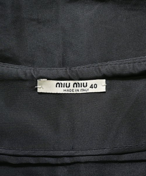 Miu Miu（ミュウミュウ）ひざ丈スカート 黒 サイズ:40(M位) レディース/2200622672090