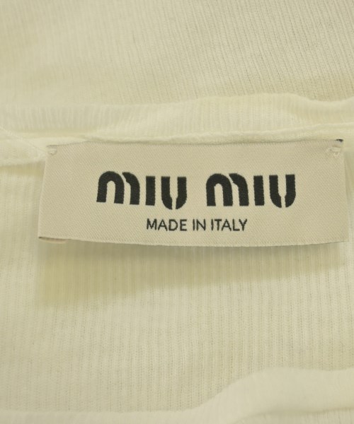 Miu Miu（ミュウミュウ）Tシャツ・カットソー 白 サイズ:M レディース/2200623034217