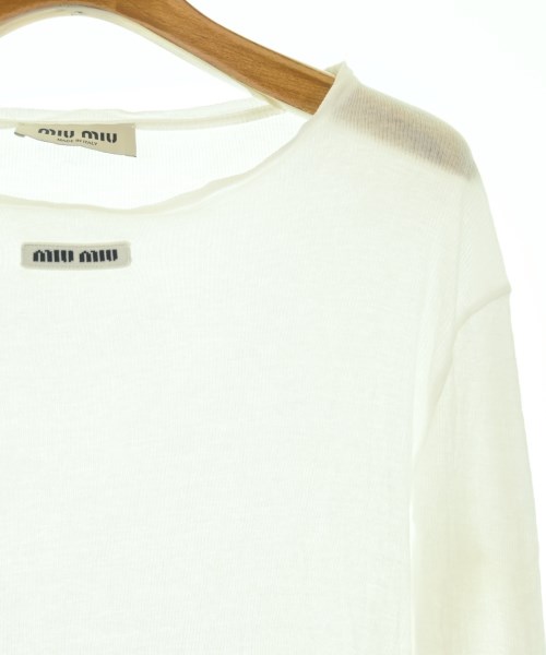 Miu Miu（ミュウミュウ）Tシャツ・カットソー 白 サイズ:M レディース/2200623034217