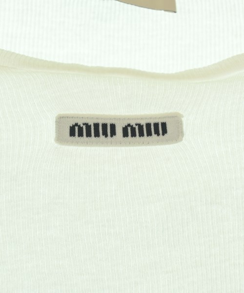 Miu Miu（ミュウミュウ）Tシャツ・カットソー 白 サイズ:M レディース/2200623034217