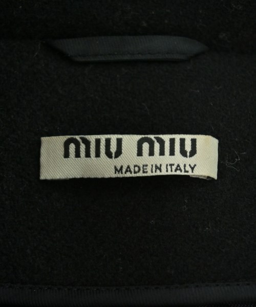 Miu Miu（ミュウミュウ）チェスターコート 黒 サイズ:38(S位) レディース/2200620976183