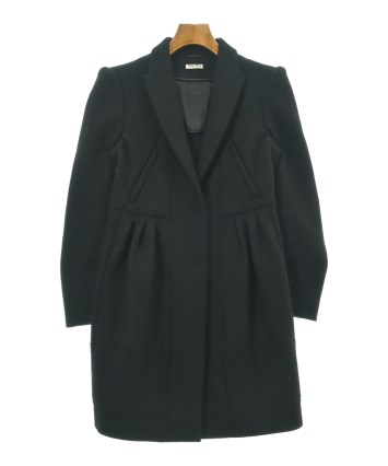 Miu Miu（ミュウミュウ）チェスターコート 黒 サイズ:38(S位