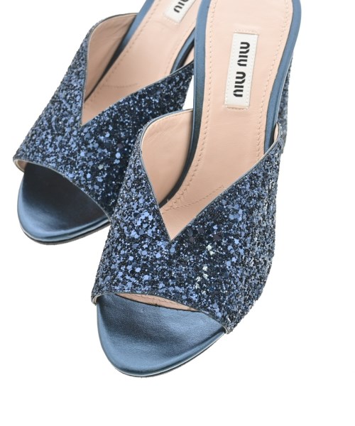 Miu Miu（ミュウミュウ）サンダル 青 サイズ:EU35 1/2(22cm位) レディース/2200623321072