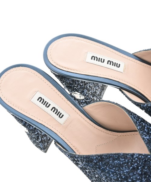 Miu Miu（ミュウミュウ）サンダル 青 サイズ:EU35 1/2(22cm位) レディース/2200623321072