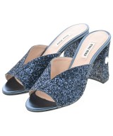Miu Miu（ミュウミュウ）サンダル 青 サイズ:EU35 1/2(22cm位) レディース/2200623321072