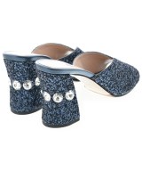Miu Miu（ミュウミュウ）サンダル 青 サイズ:EU35 1/2(22cm位) レディース/2200623321072