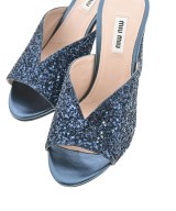 Miu Miu（ミュウミュウ）サンダル 青 サイズ:EU35 1/2(22cm位) レディース/2200623321072