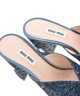 Miu Miu（ミュウミュウ）サンダル 青 サイズ:EU35 1/2(22cm位) レディース/2200623321072