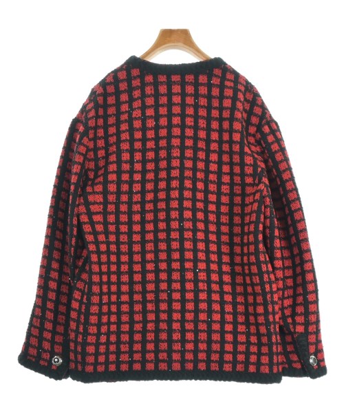 Miu Miu（ミュウミュウ）ノーカラージャケット 赤 サイズ:38(S位) レディース/2200622230139