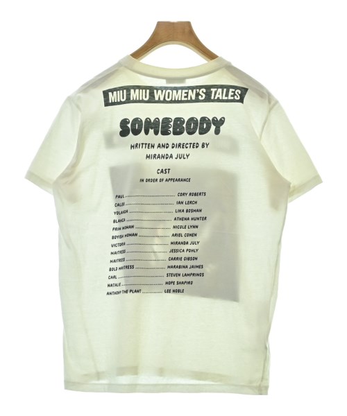 Miu Miu（ミュウミュウ）Tシャツ・カットソー 白 サイズ:L レディース/2200624648062