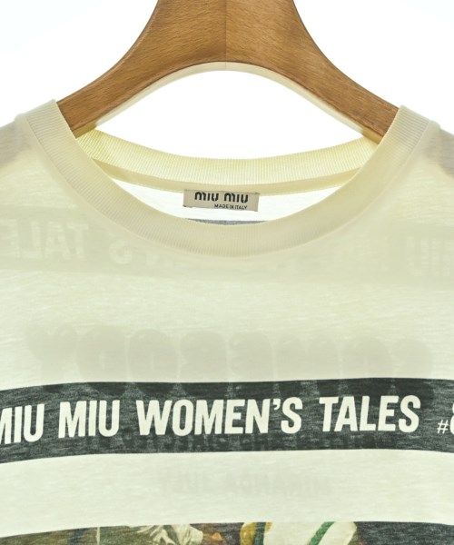 Miu Miu（ミュウミュウ）Tシャツ・カットソー 白 サイズ:L レディース/2200624648062