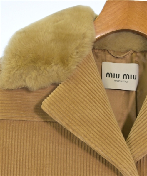 Miu Miu（ミュウミュウ）チェスターコート 茶 サイズ:38(S位) レディース/2200624955054