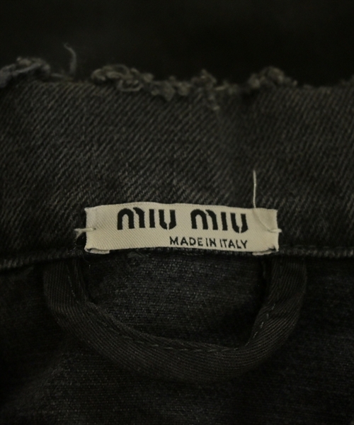 Miu Miu（ミュウミュウ）デニムジャケット 黒 サイズ:36(XS位) レディース/2200624955078