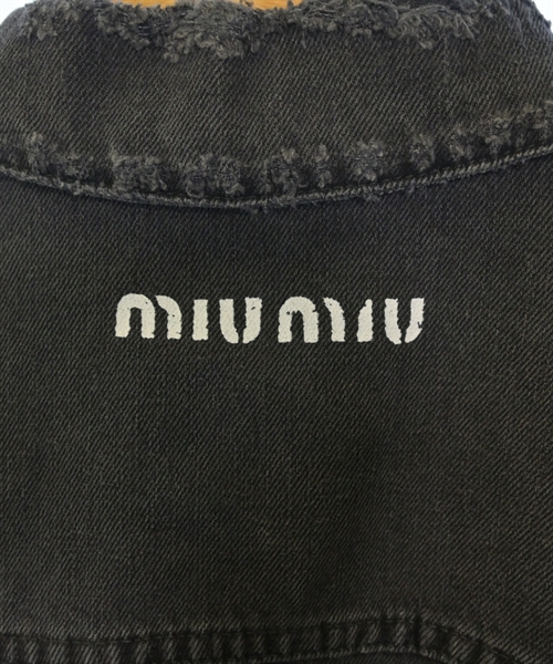 Miu Miu（ミュウミュウ）デニムジャケット 黒 サイズ:36(XS位) レディース/2200624955078