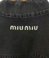 Miu Miu（ミュウミュウ）デニムジャケット 黒 サイズ:36(XS位) レディース/2200624955078