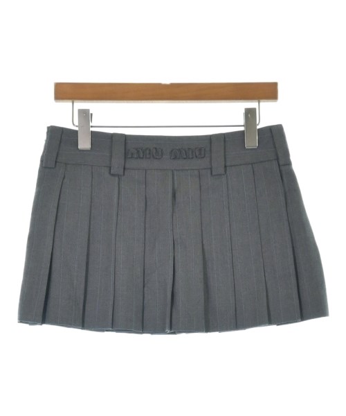 Miu Miu(ミュウミュウ)ミニスカート グレー サイズ:36(XS位)/2200624955092