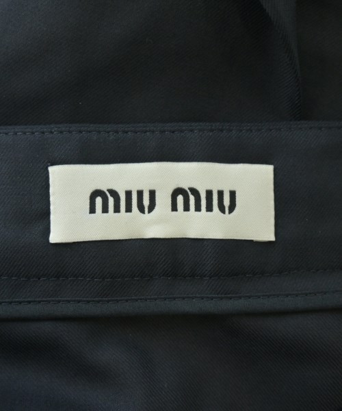Miu Miu（ミュウミュウ）ひざ丈スカート 紺 サイズ:40(M位) レディース/2200624955108