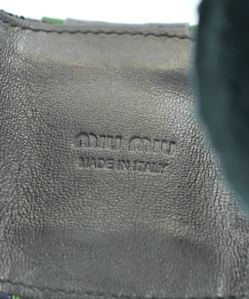 Miu Miu（ミュウミュウ）ブレスレット・バングル 緑 サイズ:- レディース/2200625397181