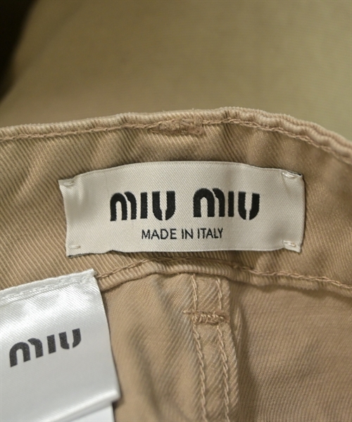 Miu Miu（ミュウミュウ）チノパン ベージュ サイズ:38(S位) レディース/2200625706037