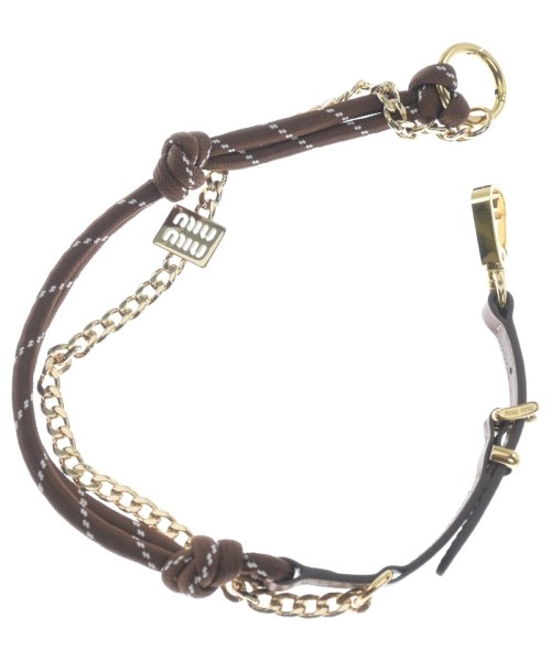 Miu Miu（ミュウミュウ）チャーム 茶 サイズ:- レディース/2200628511089