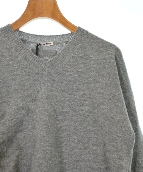 Miu Miu（ミュウミュウ）ニット・セーター グレー サイズ:38(S位) レディース/2200629825055