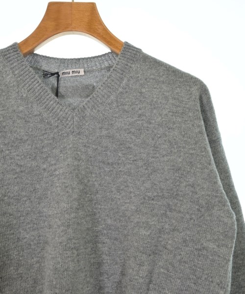 Miu Miu（ミュウミュウ）ニット・セーター グレー サイズ:38(S位) レディース/2200629825062